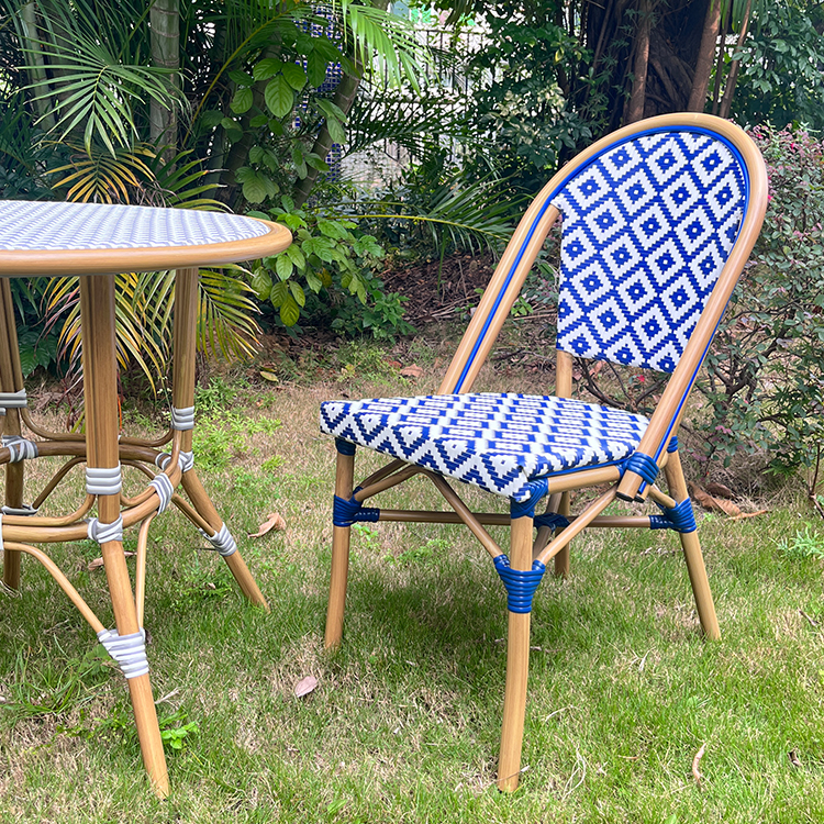 outdoor chair and table