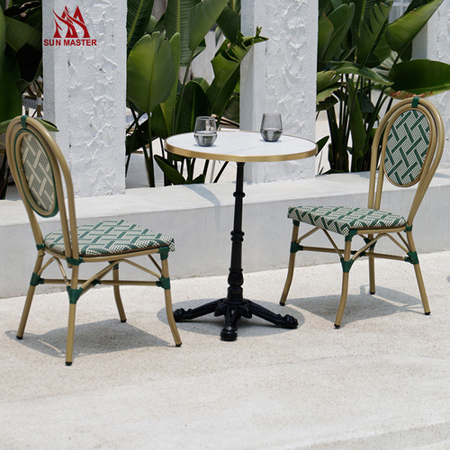 outdoor chair and table