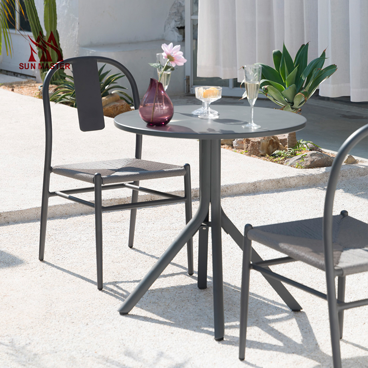 outdoor chair and table