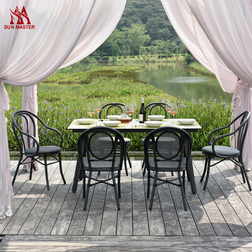 outdoor chair and table