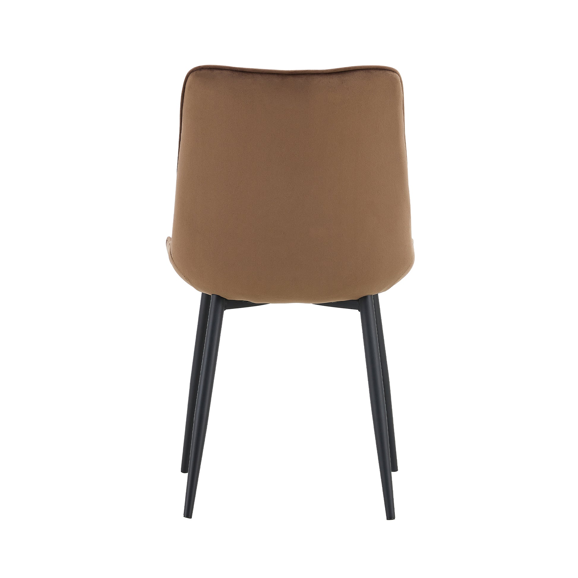 Dark Brown Velvet Dining Chair