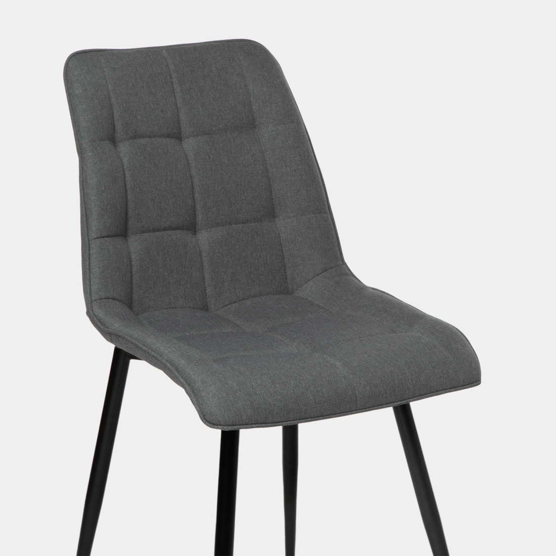 Dark gray fabric dining Room chair