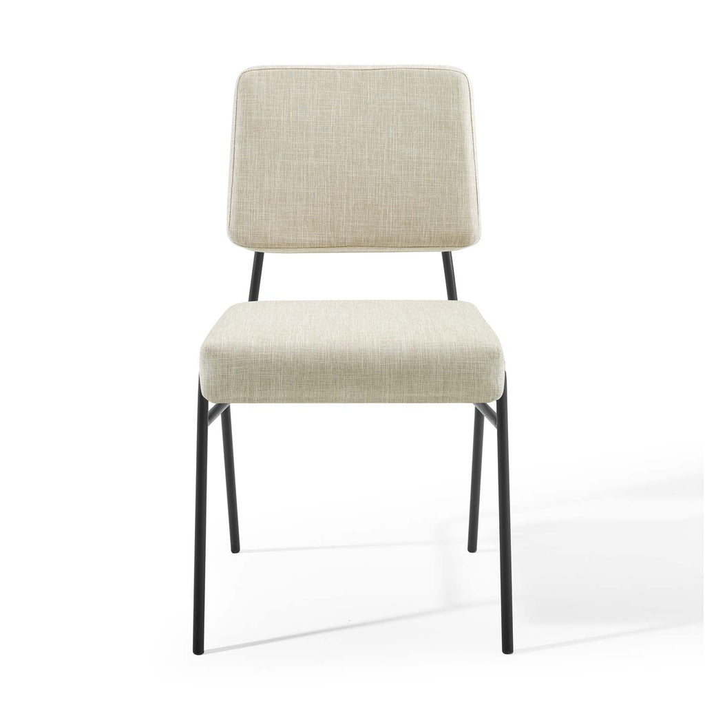 Beige Fabric Dining Chair