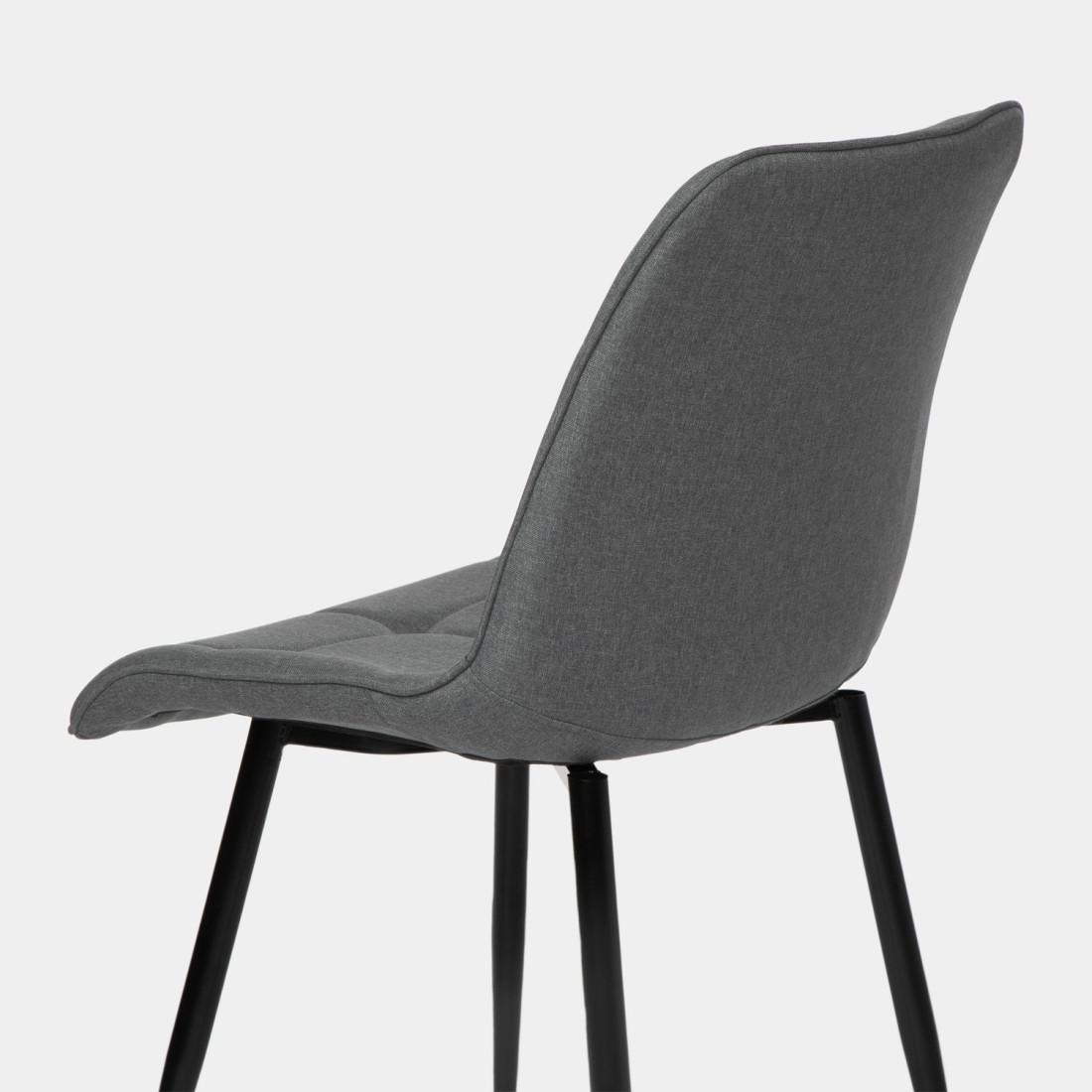 Dark gray fabric dining Room chair