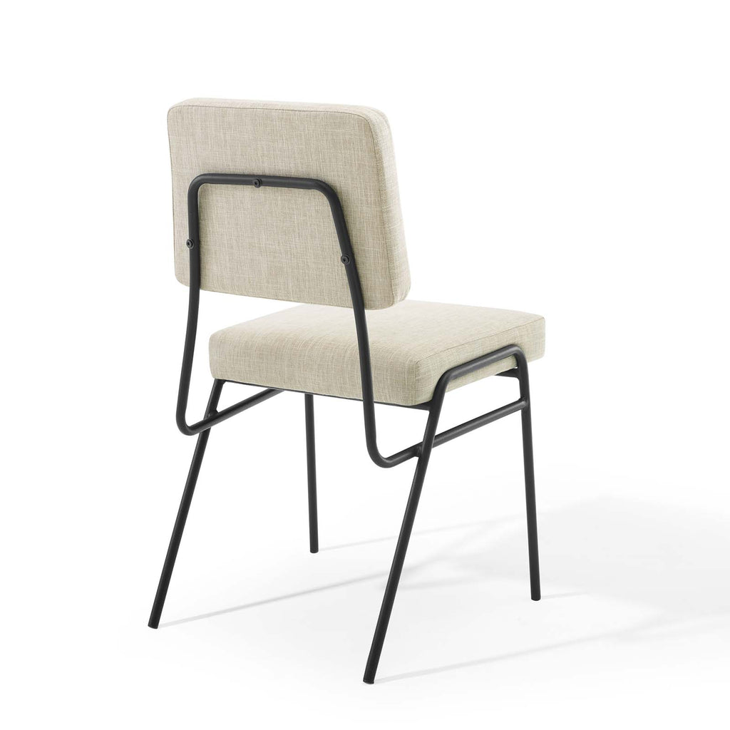 Beige Fabric Dining Chair
