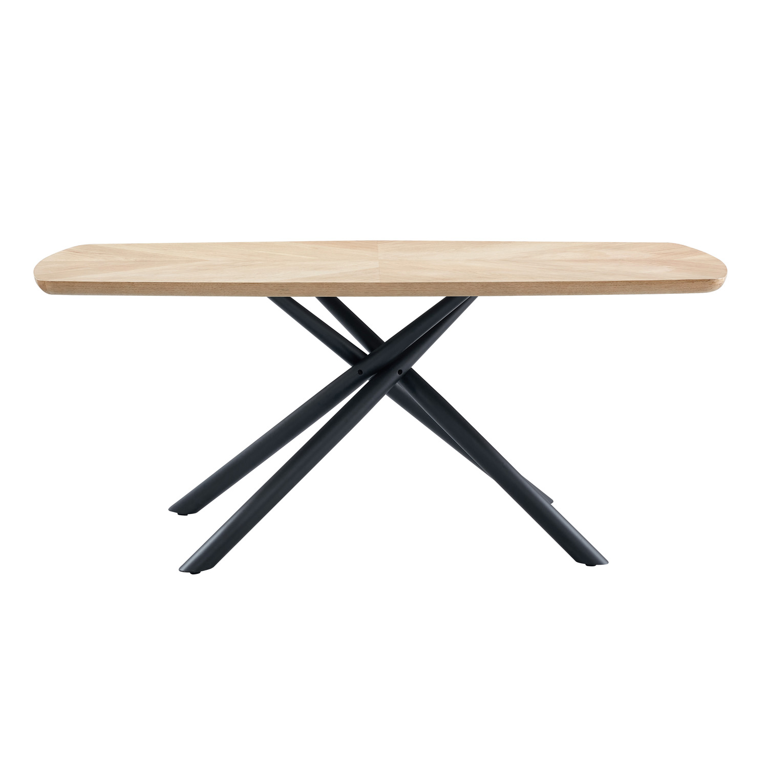 Large size veneered wooden dining table