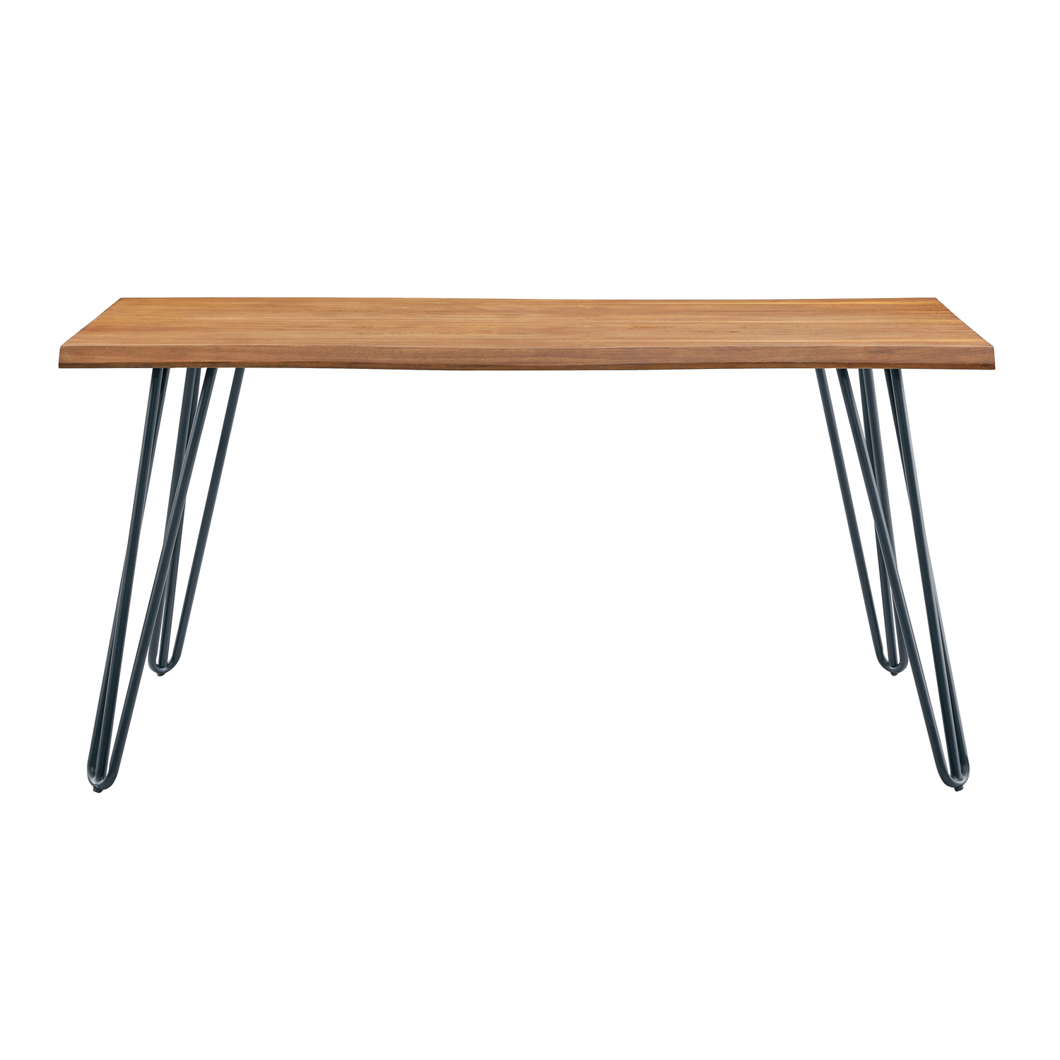 Veneered Wooden Kitchen Table With Metal Feet