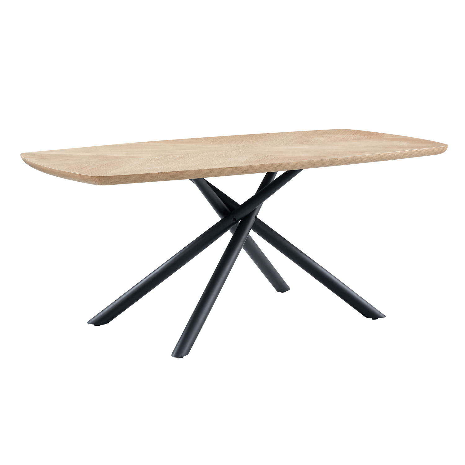 Large size veneered wooden dining table