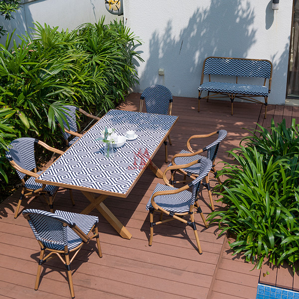 outdoor chair and table