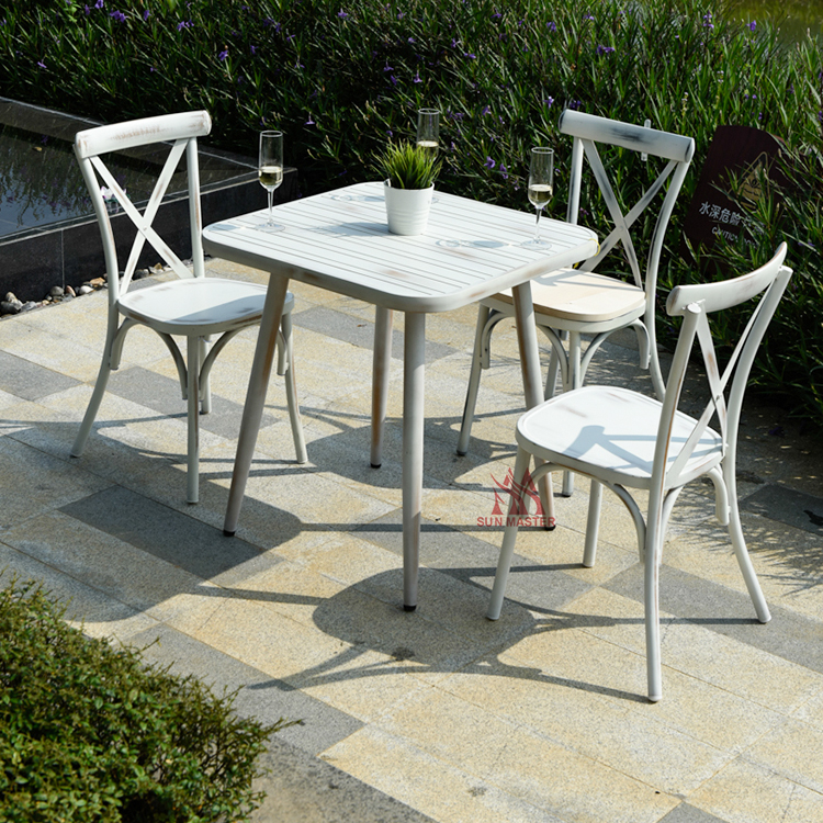 outdoor chair and table