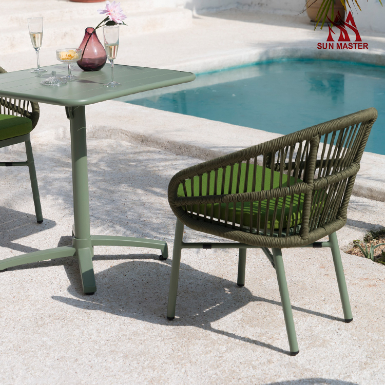 outdoor chair and table