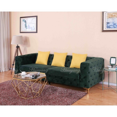 New Huayang Modern Customized Leisure Chesterfield Home Sofa Set Furniture