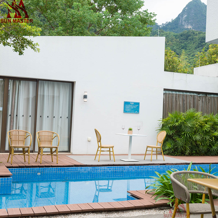 outdoor chair and table