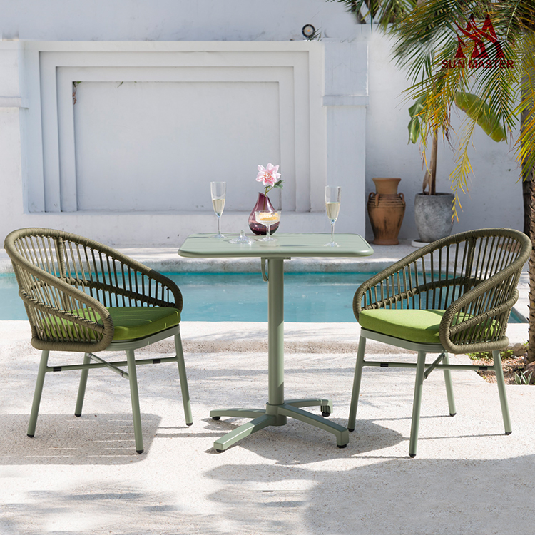 outdoor chair and table