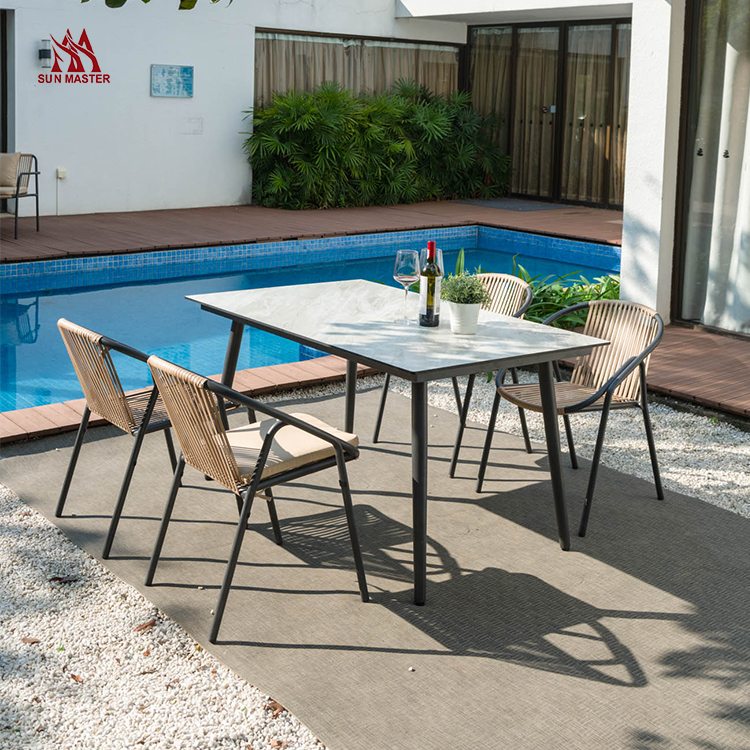 outdoor chair and table