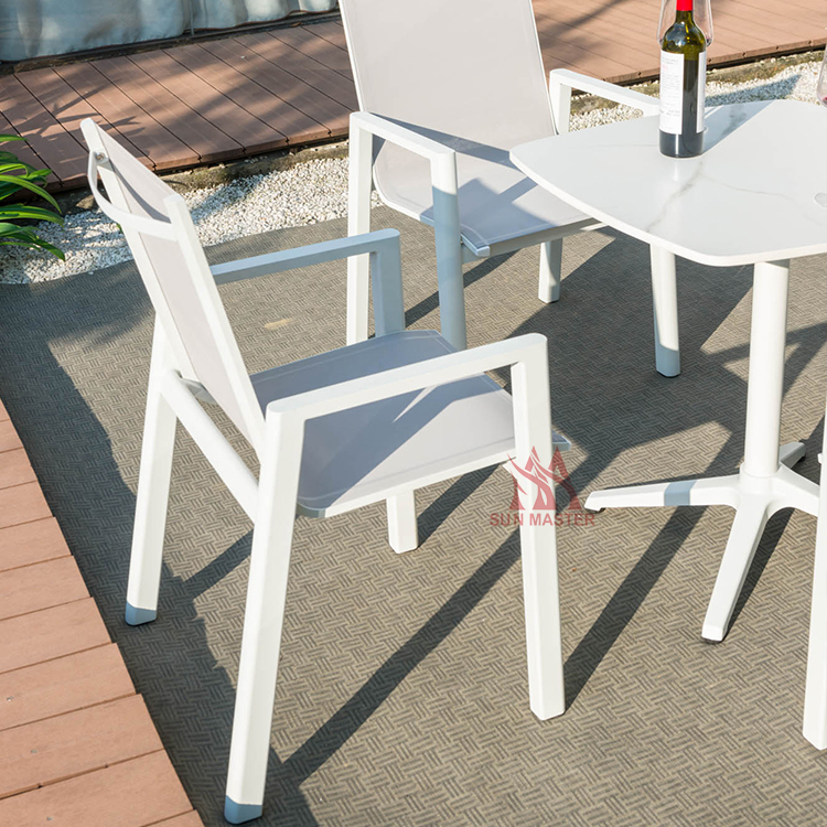 outdoor chair and table