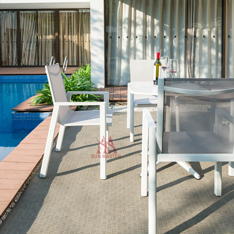 outdoor chair and table