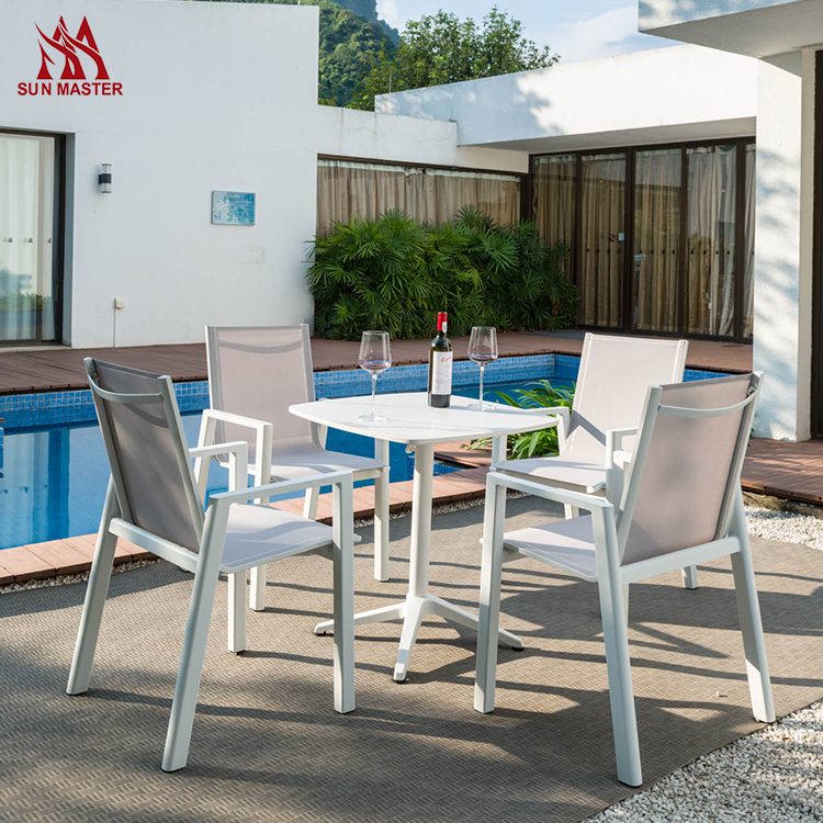 outdoor chair and table