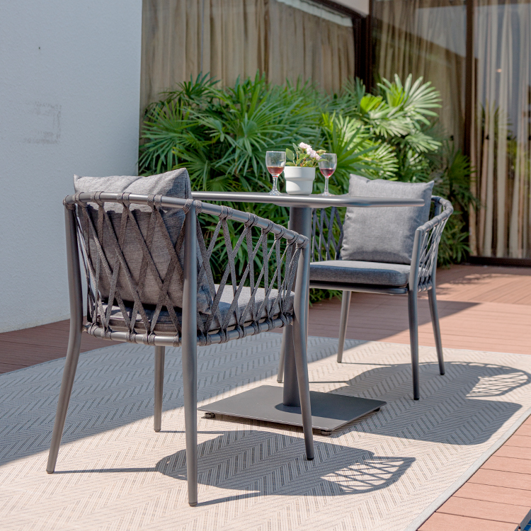 outdoor chair and table
