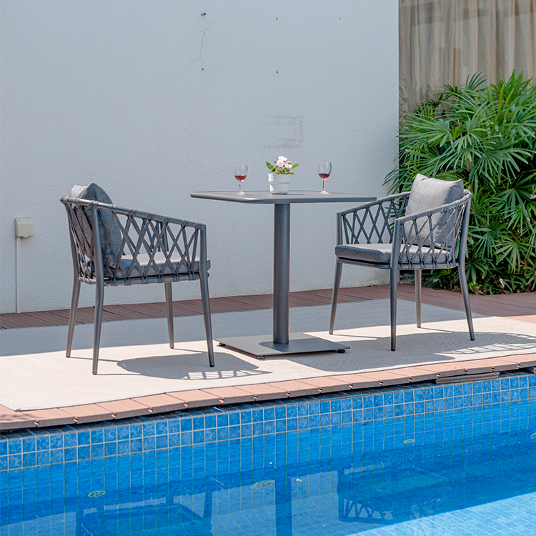 outdoor chair and table