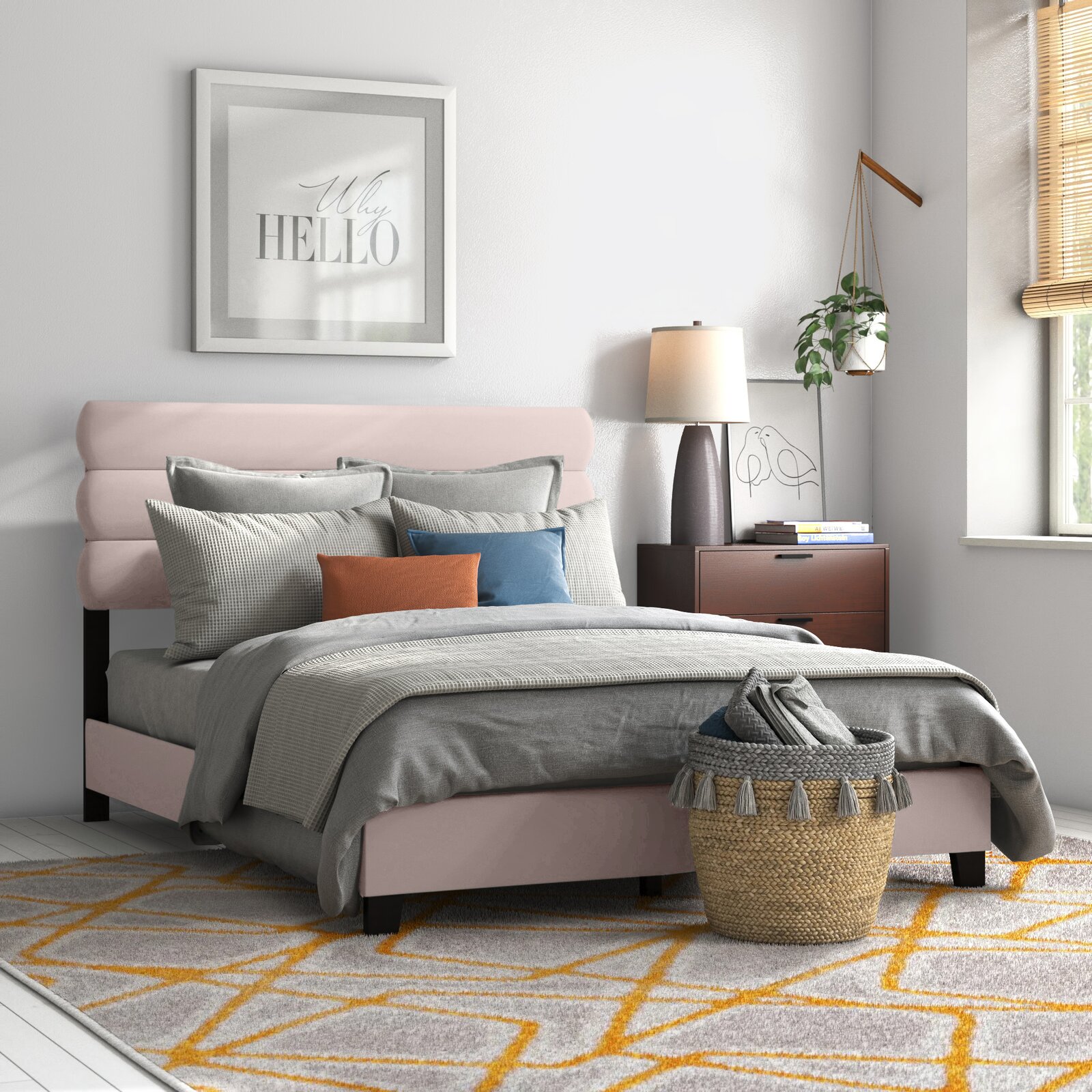 velvet bed with adjustable headboard for one carton packing