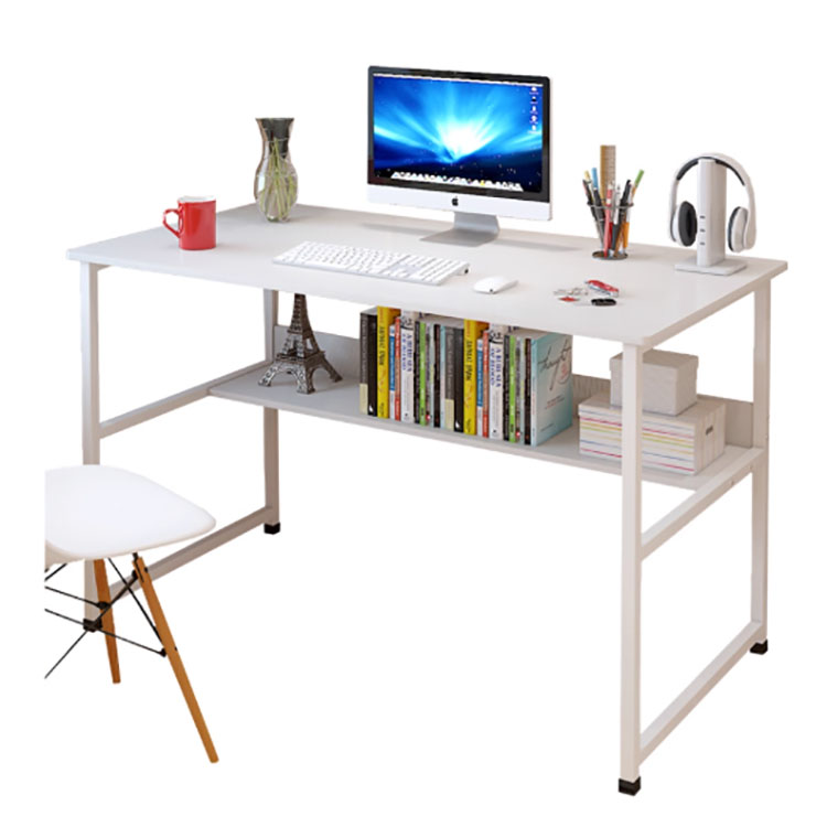 computer table with metal frame