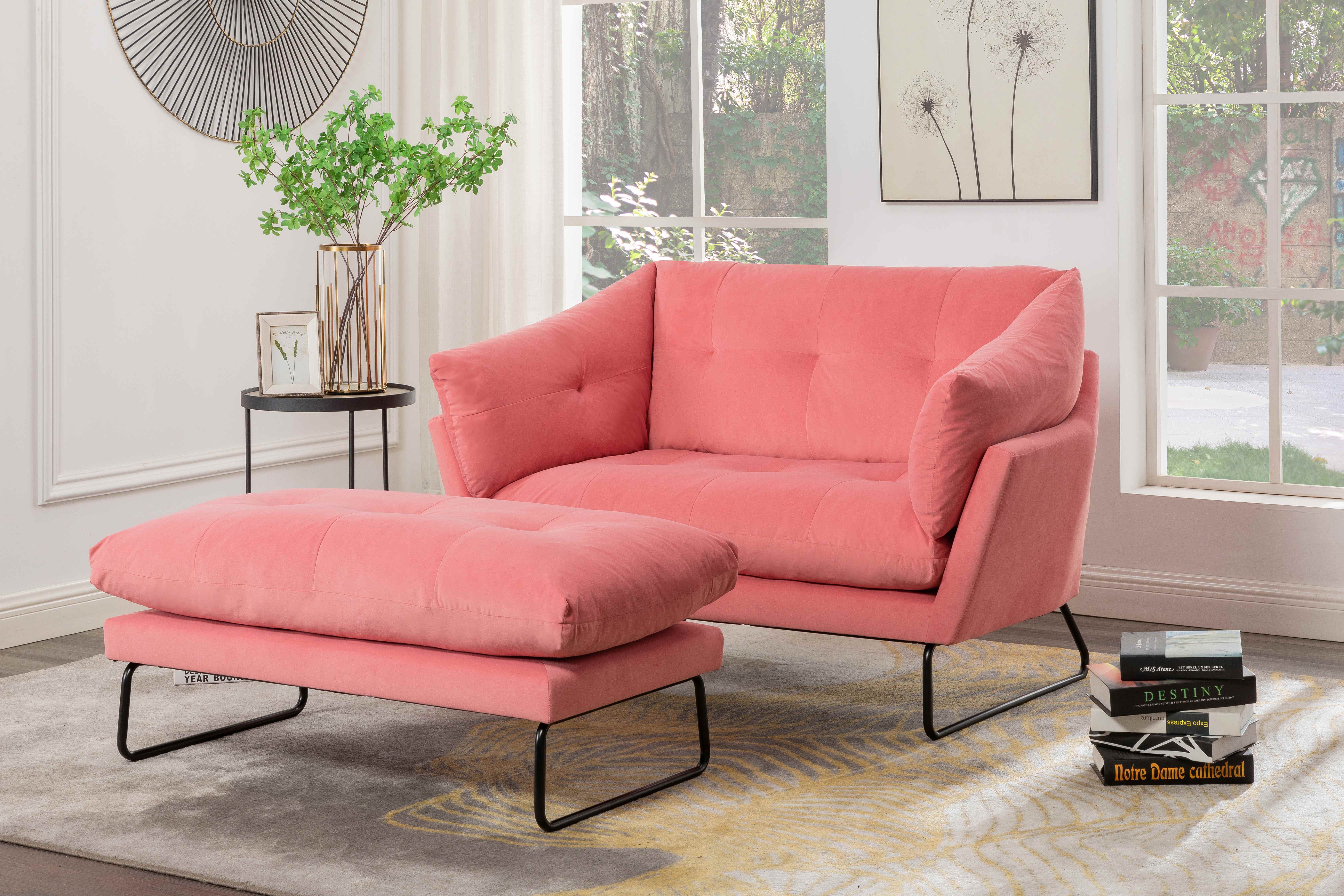 8494 LEISURE SOFA WITH OTTOMAN