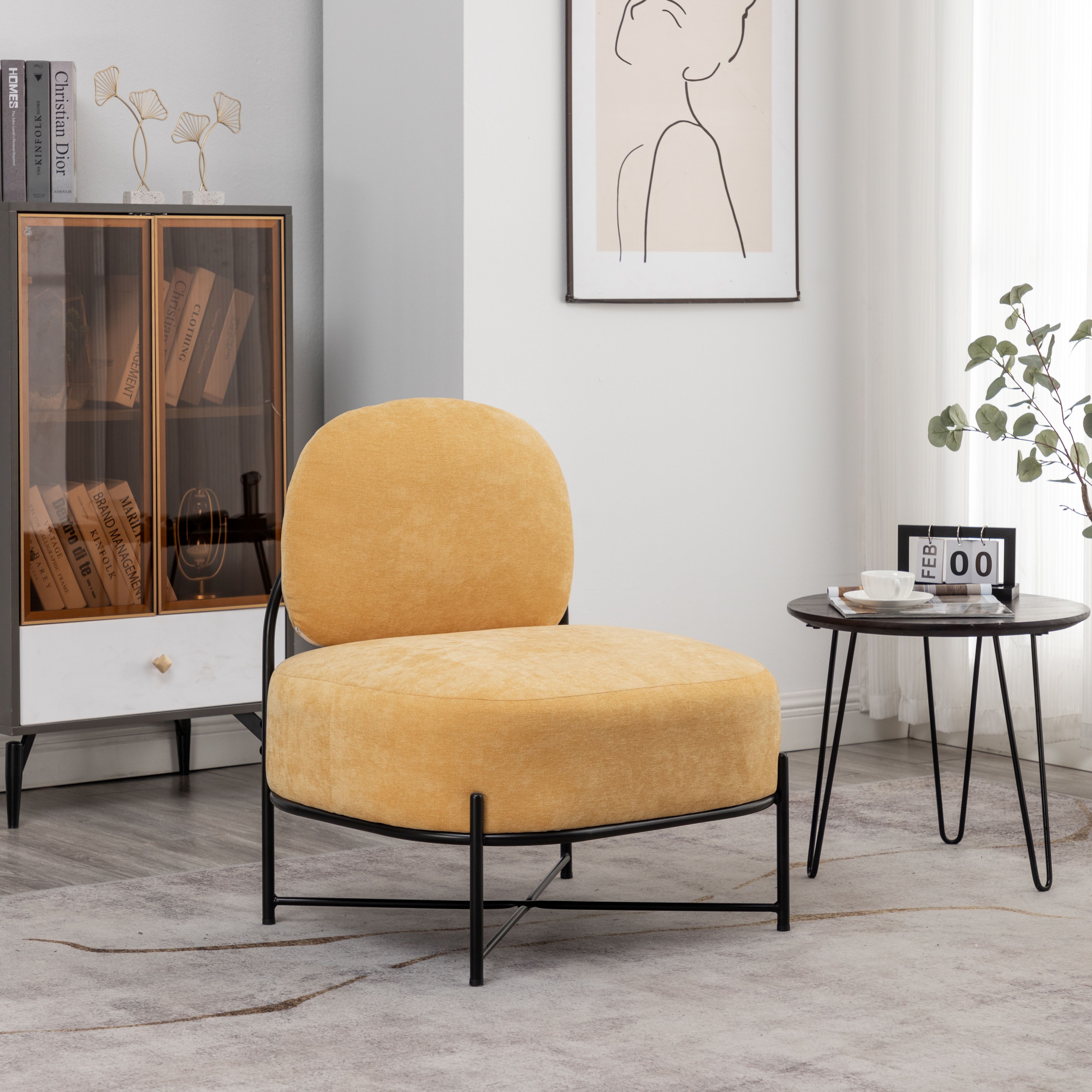 89101 EYE-CATCHING COLOR METAL FRAME SOFA