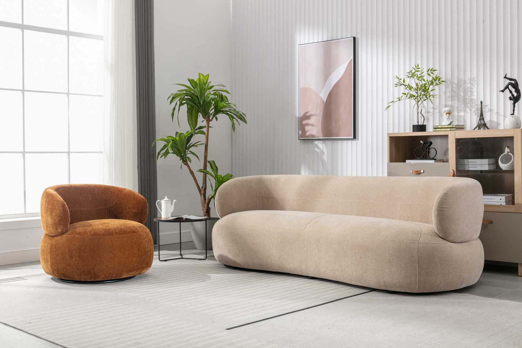 3seat sofa & Armchair 7106