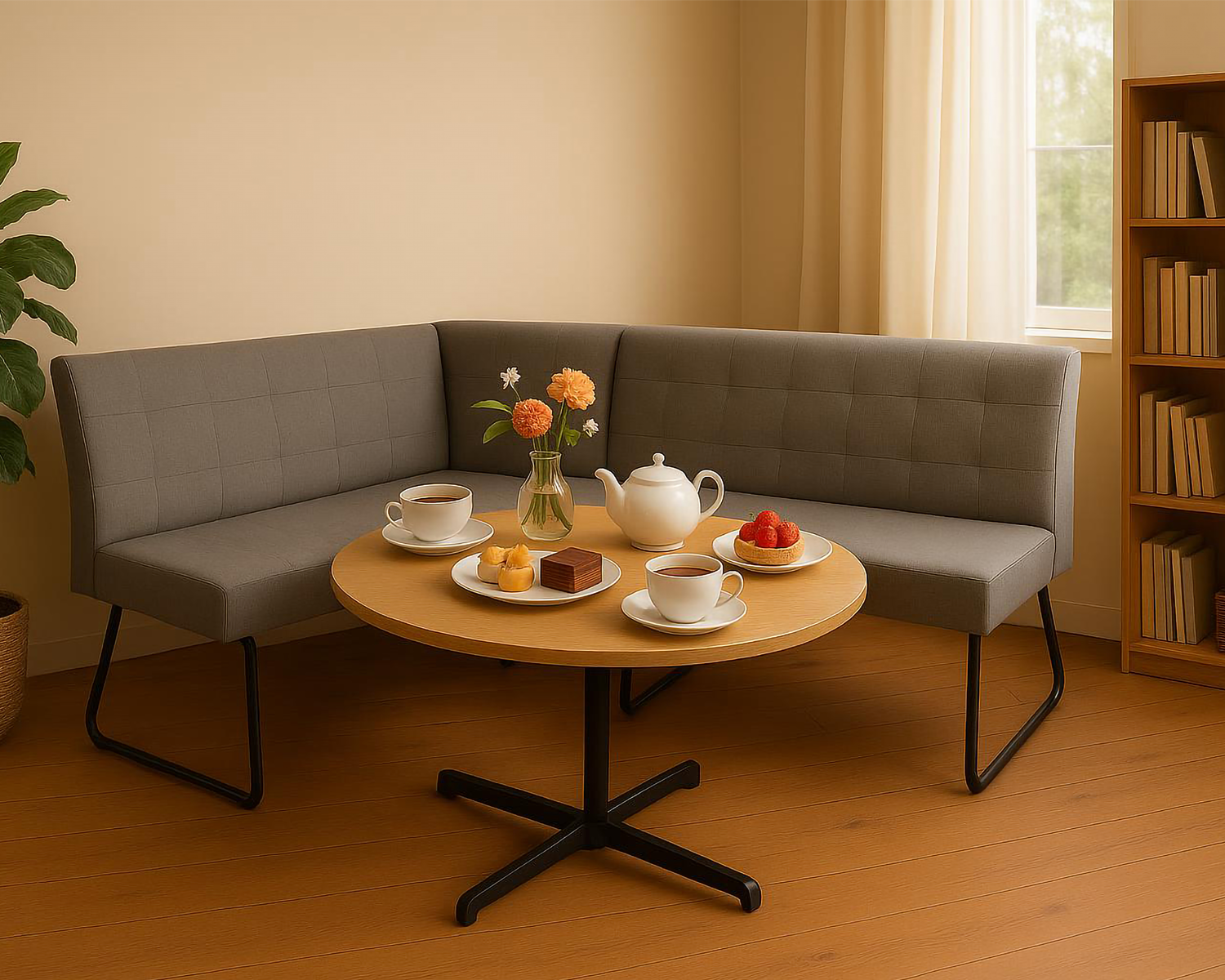 Ultimate Comfort for Any Space-Sturdy & Plush L-Shaped Sofa Bench