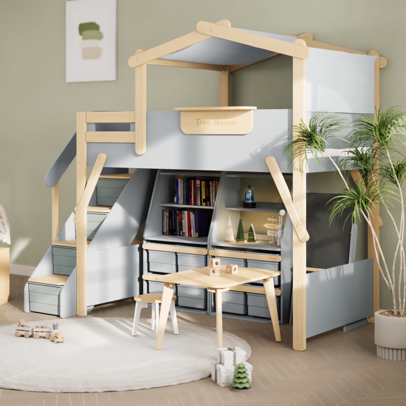 Boori Kids Treehouse King Single Loft Bed