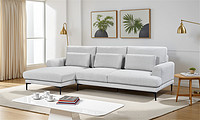 Modular Sectional Sofa Couch with L-Shape Chaise,Modern Minimalist Upholstered Couches for Living Room Bedroom,Deep Seat Corner Couch