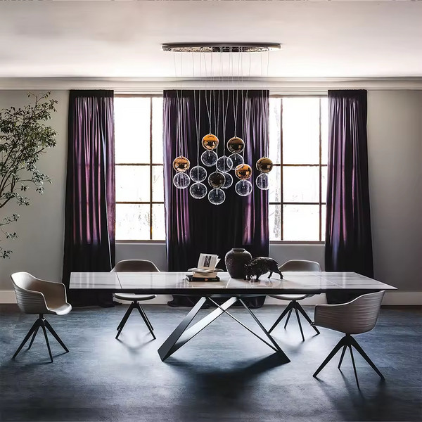 Pastoral Style Solid Wood Extendable Dining Table