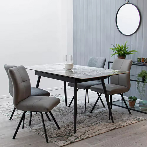 Modern Luxury Extendable Marble Dining Table for Dining Room