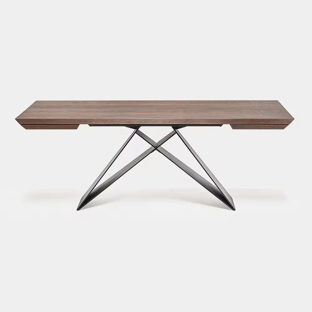 Pastoral Style Solid Wood Extendable Dining Table