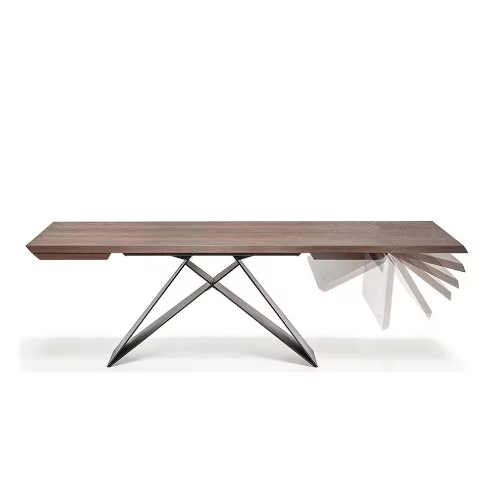 Pastoral Style Solid Wood Extendable Dining Table