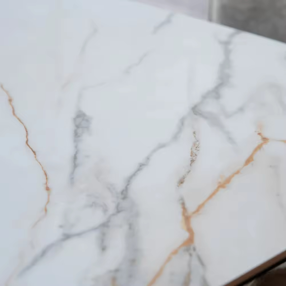 Modern Rock Plate Retractable Dining Table for Kitchen Living Room Hotel Apartment Restaurant