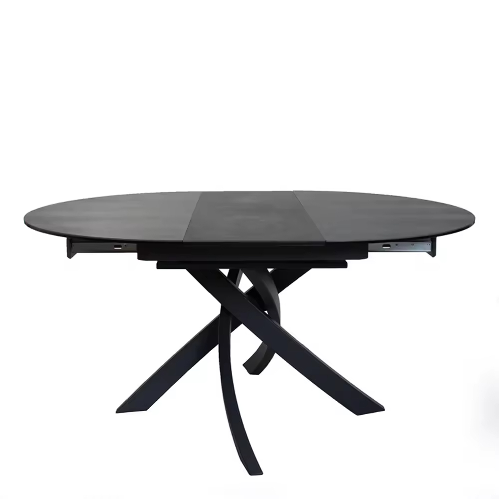 Modern Sintered Stone Marble Top Extendable Dining Table