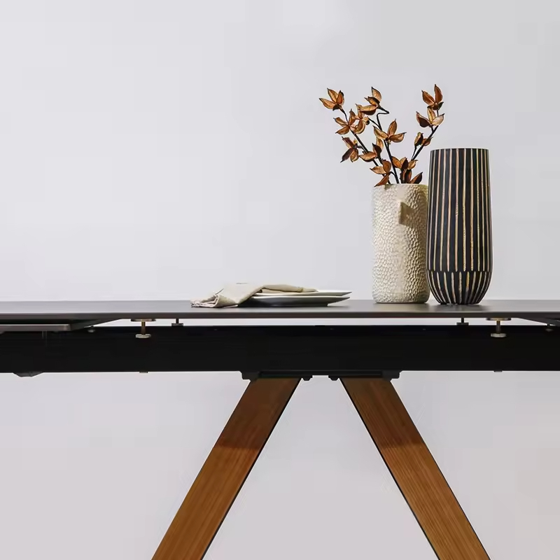 Rectangular Sintered Stone Expandable Dining Table