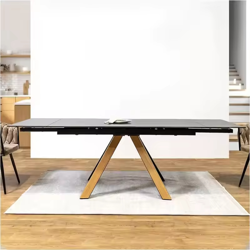 Rectangular Sintered Stone Expandable Dining Table