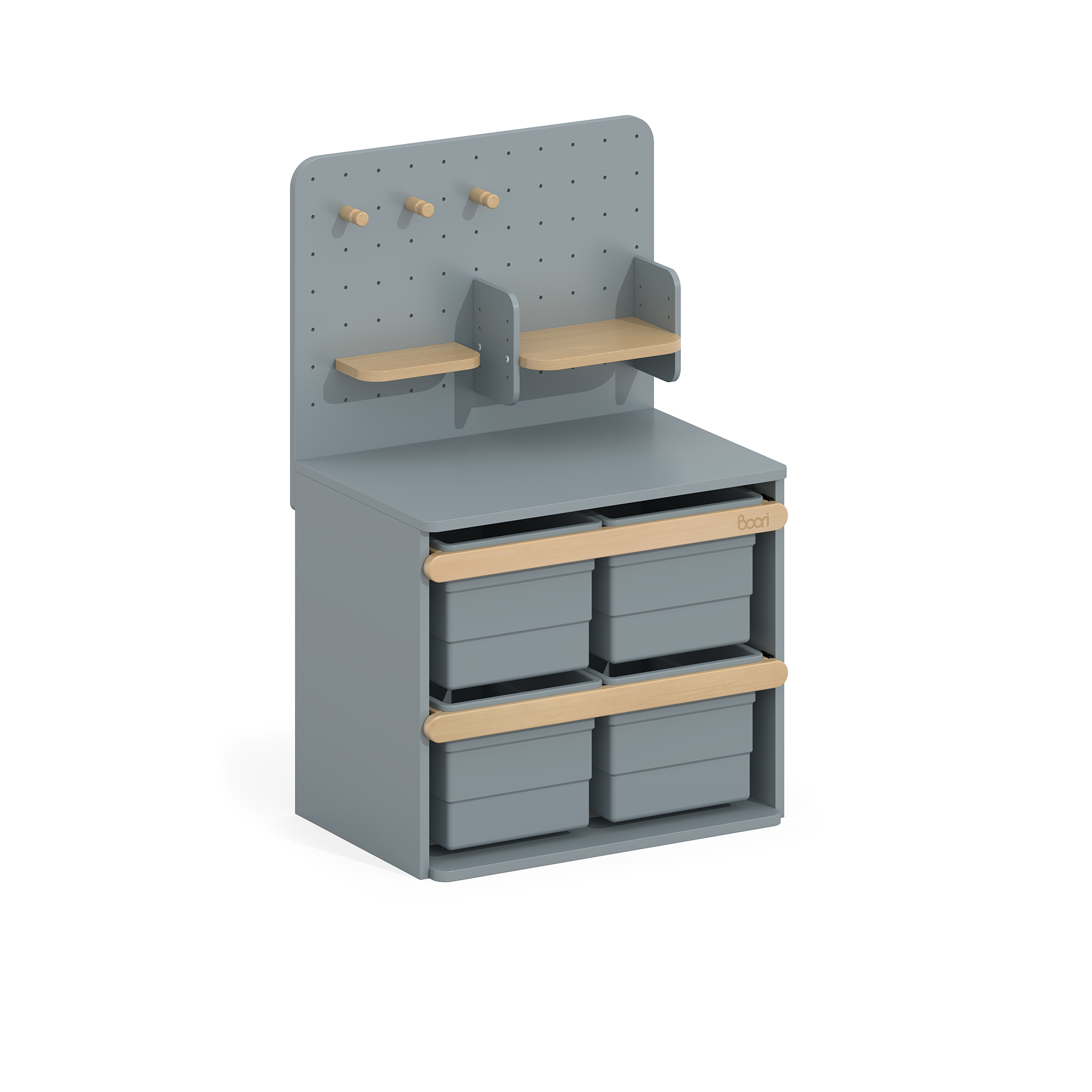 Boori AccessoriesToy Cabinet Pegboard Bookshelf