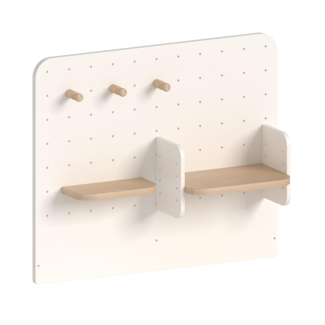 Boori AccessoriesToy Cabinet Pegboard Bookshelf