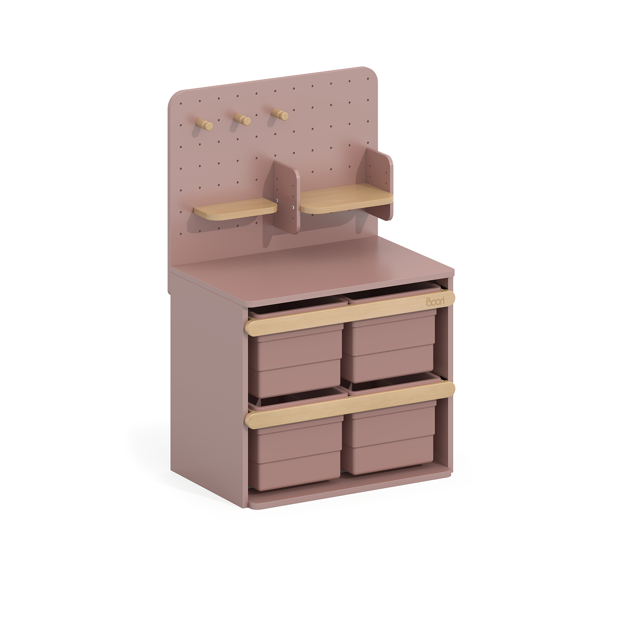 Boori AccessoriesToy Cabinet Pegboard Bookshelf