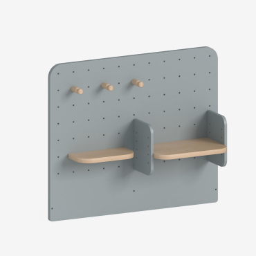 Boori AccessoriesToy Cabinet Pegboard Bookshelf