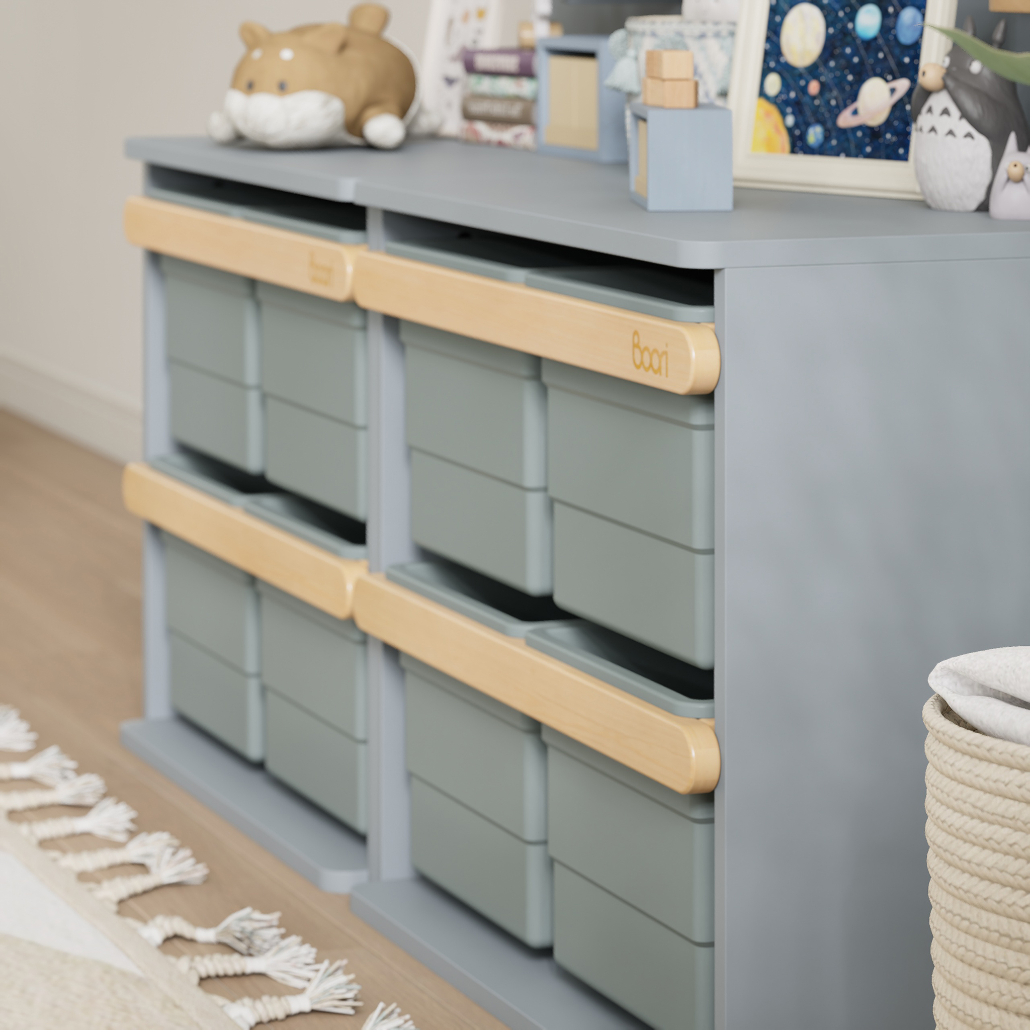 Boori AccessoriesToy Cabinet Pegboard Bookshelf