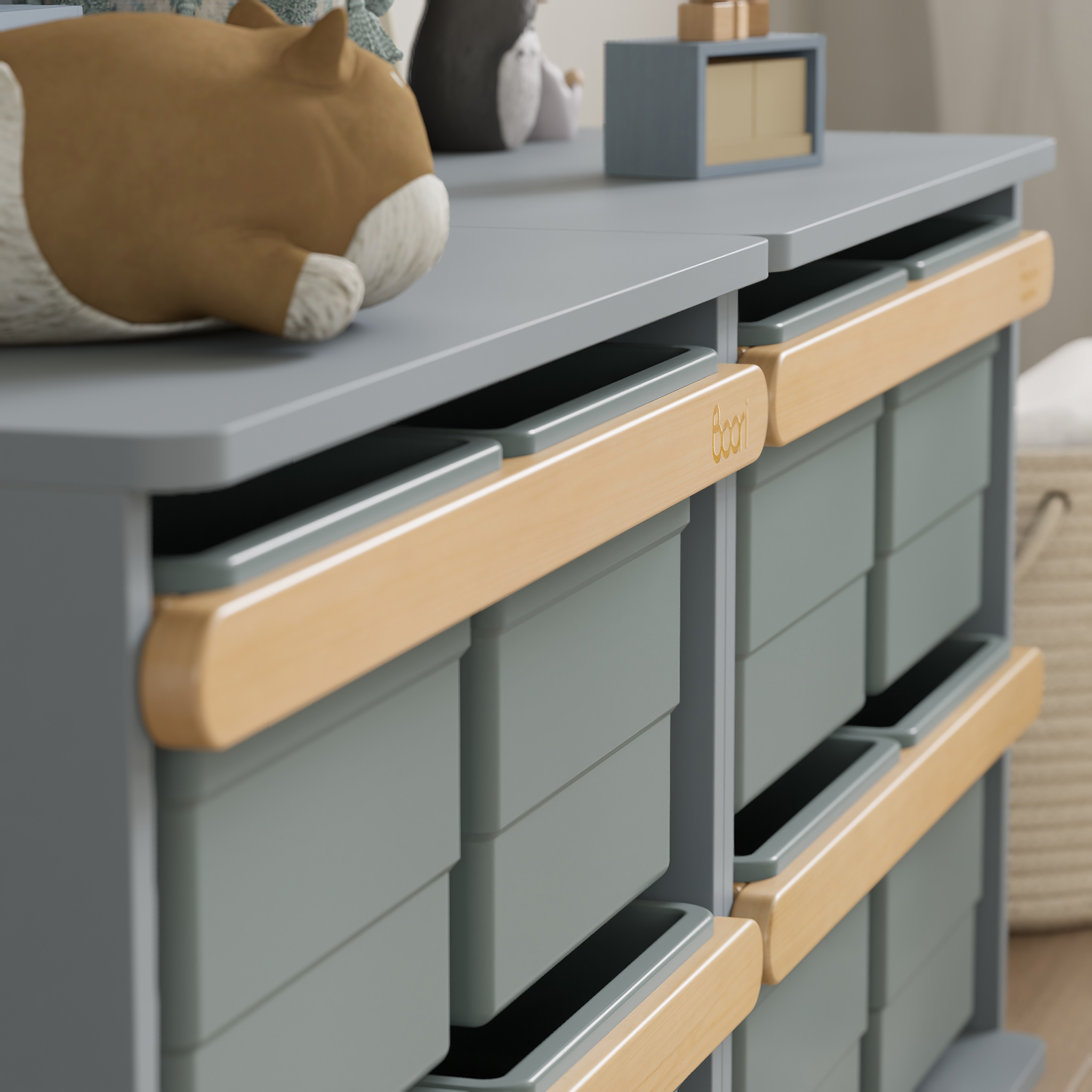 Boori AccessoriesToy Cabinet Pegboard Bookshelf