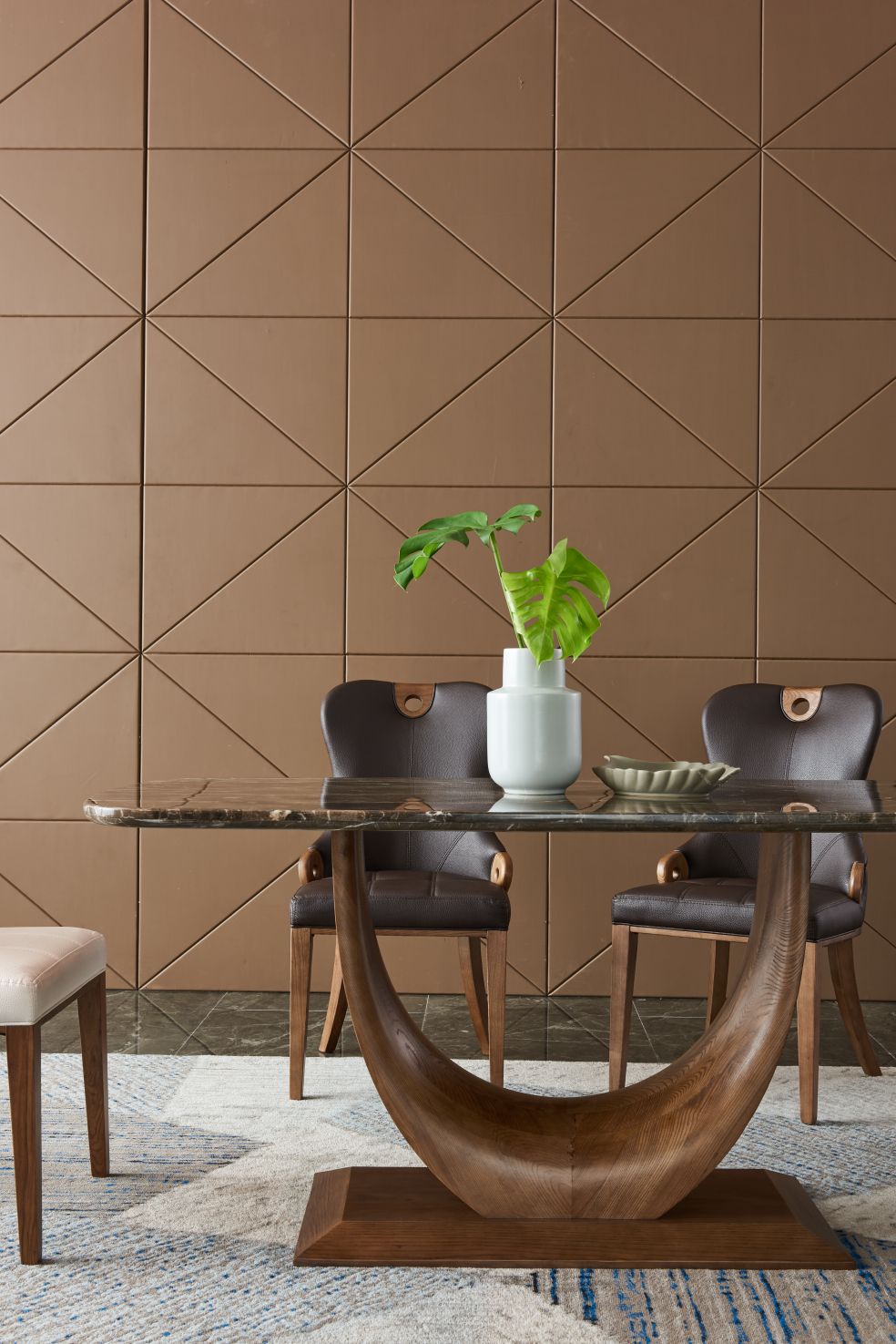 solid wood dining table