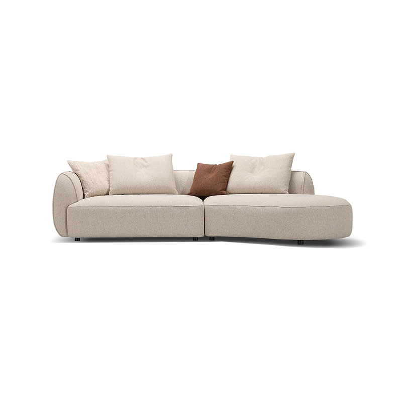 Three-seater living room fabric separate sofa