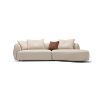 Three-seater living room fabric separate sofa