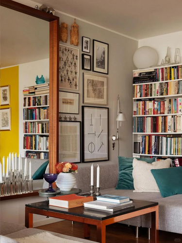 瑞典老公寓，意想不到的颜色搭配和快乐